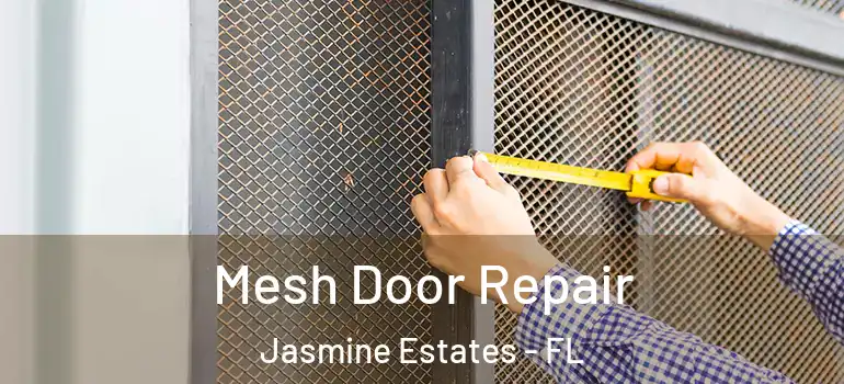 Mesh Door Repair Jasmine Estates - FL