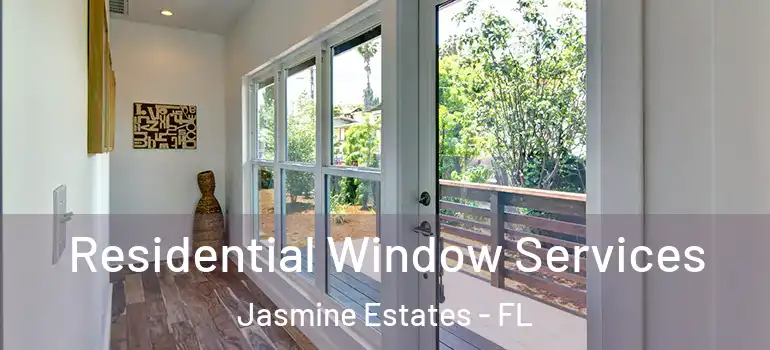 Residential Window Services Jasmine Estates - FL