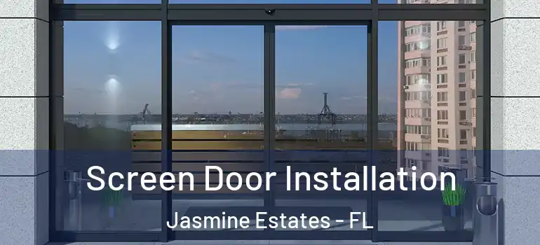Screen Door Installation Jasmine Estates - FL