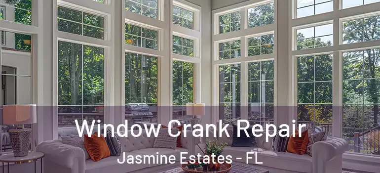 Window Crank Repair Jasmine Estates - FL