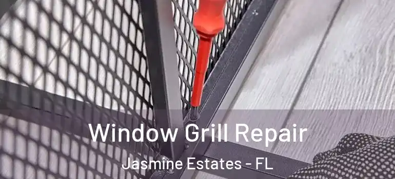 Window Grill Repair Jasmine Estates - FL