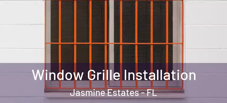 Window Grille Installation Jasmine Estates - FL