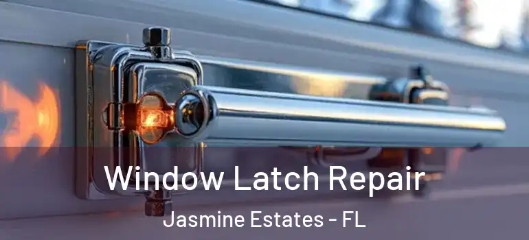 Window Latch Repair Jasmine Estates - FL